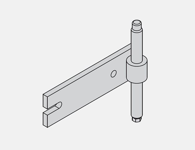 KD 150/220 adjusting spindle for dam